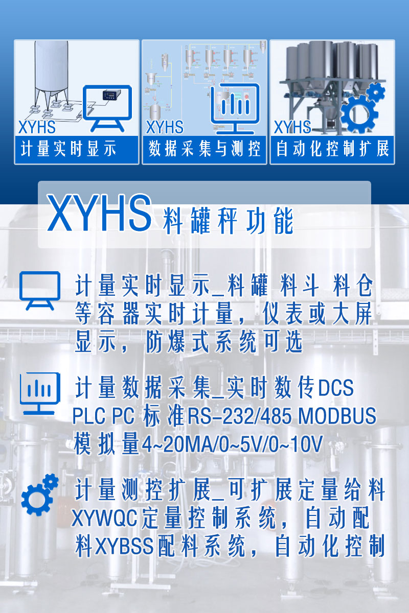 XYHS料罐秤_罐倉稱重系統 功能