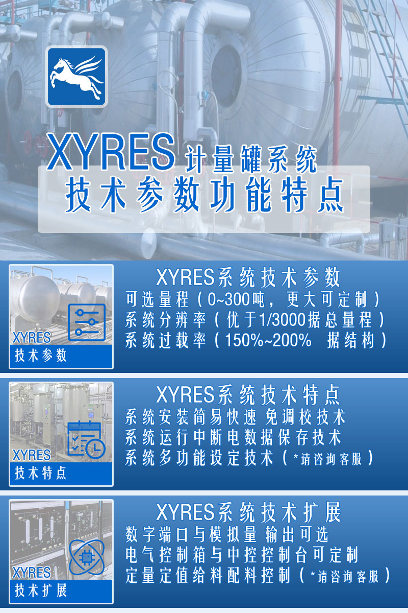 XYRES電子稱重式計量罐系統 配置參數