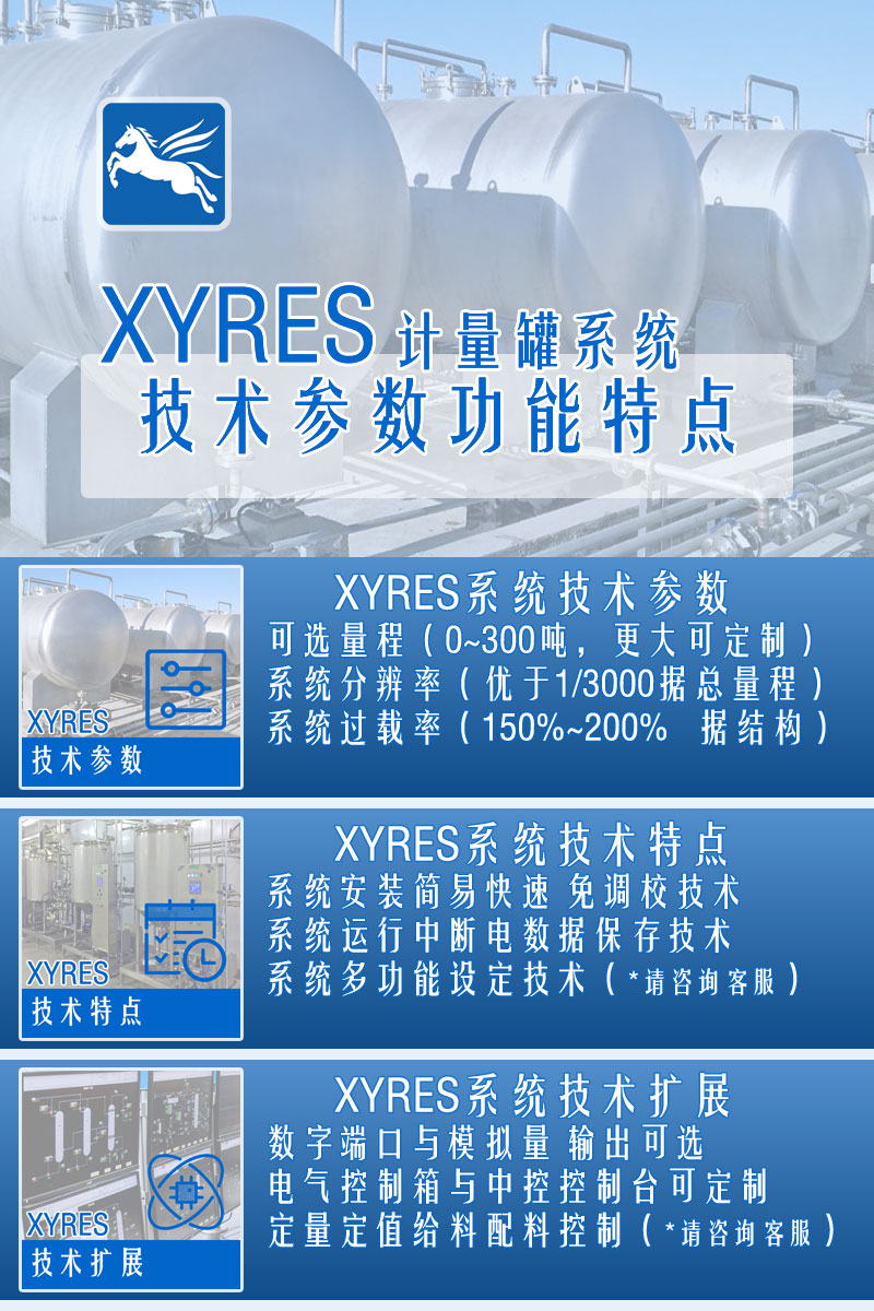 XYRES電子稱重式計量罐系統(tǒng) 配置參數(shù)