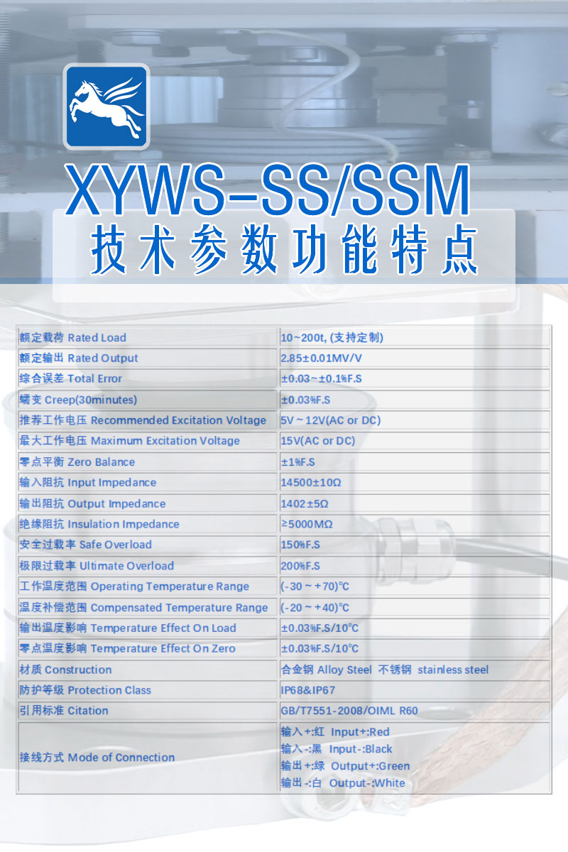 XYWS-SS 技術參數