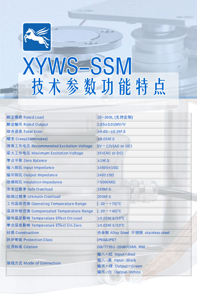 XYWS-SSM 技術參數